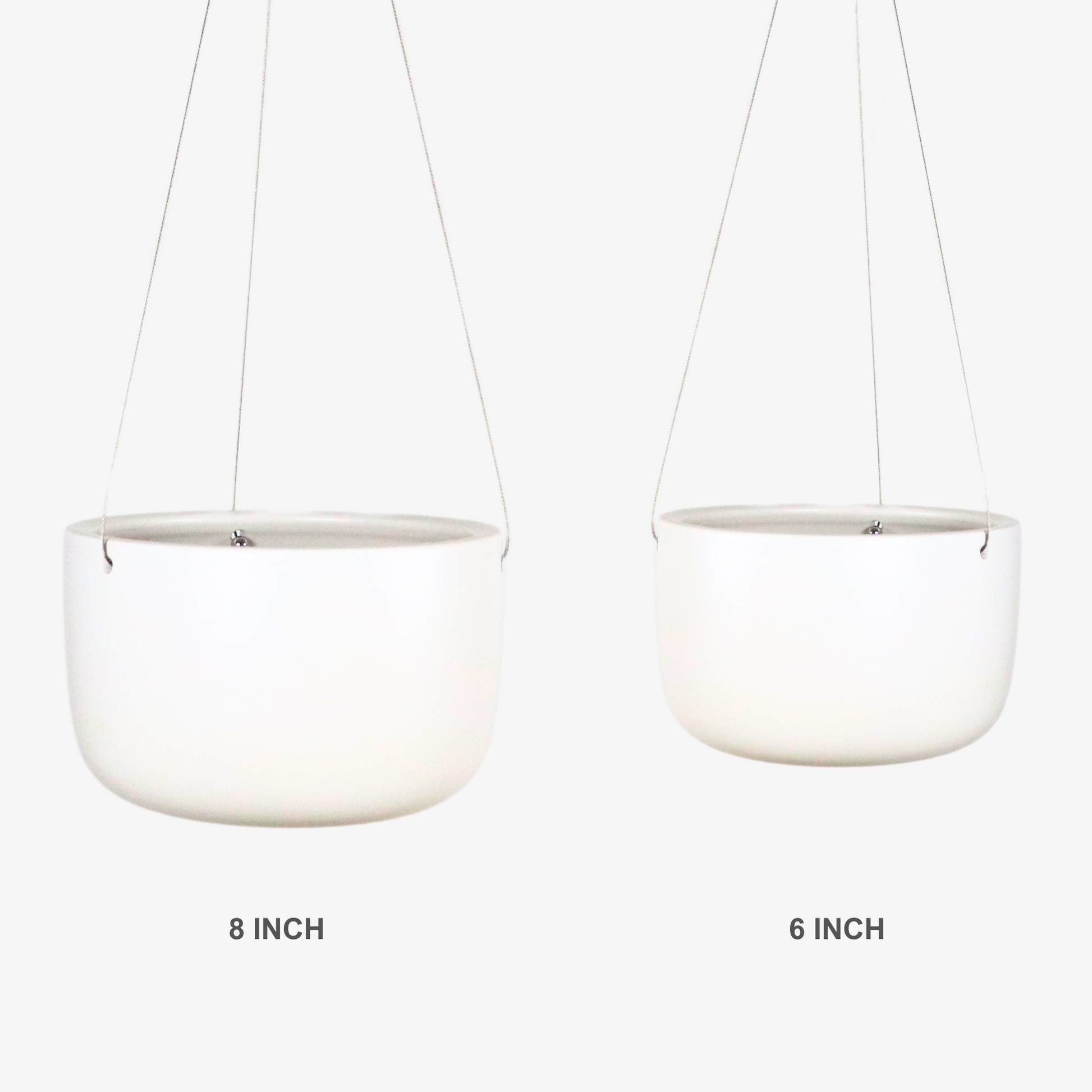 large white ceramic hanging planter Ceramic Hanging Planter, Cylinder